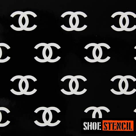 chanel stencil for shoes|Chanel templates.